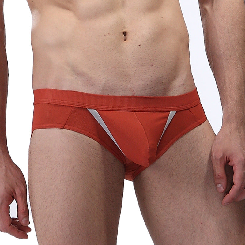 Sexy underwear men's briefs gun egg separation space capsule u convex bag ice silk breathable men's underwear men