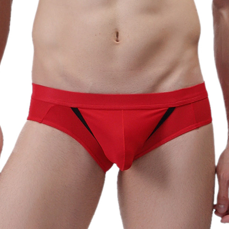 Sexy underwear men's briefs gun egg separation space capsule u convex bag ice silk breathable men's underwear men