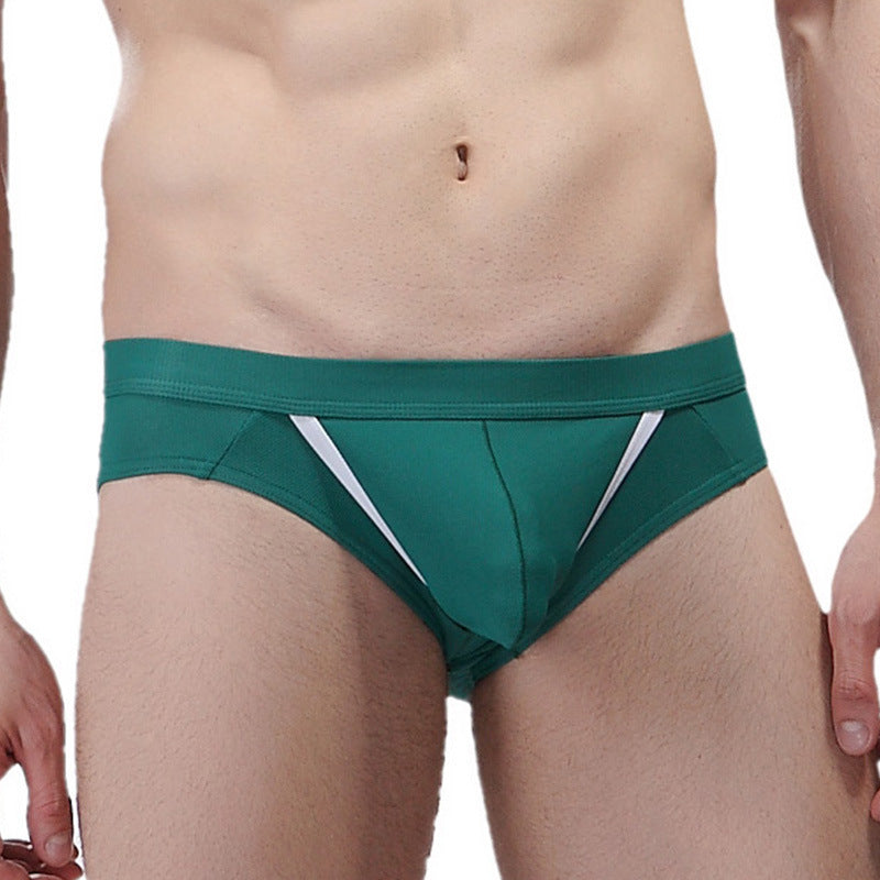Sexy underwear men's briefs gun egg separation space capsule u convex bag ice silk breathable men's underwear men
