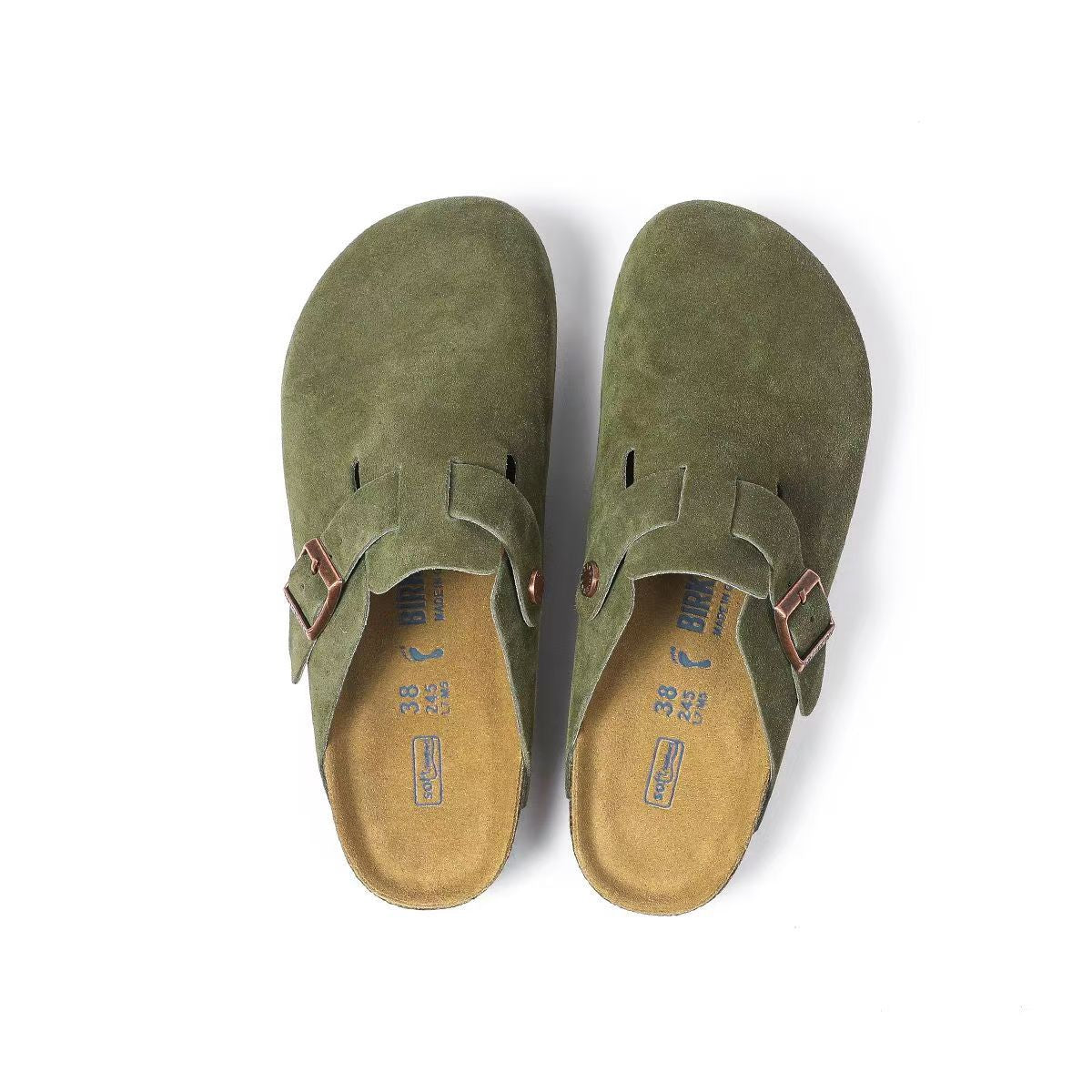 Warm Leather Cork Sandals