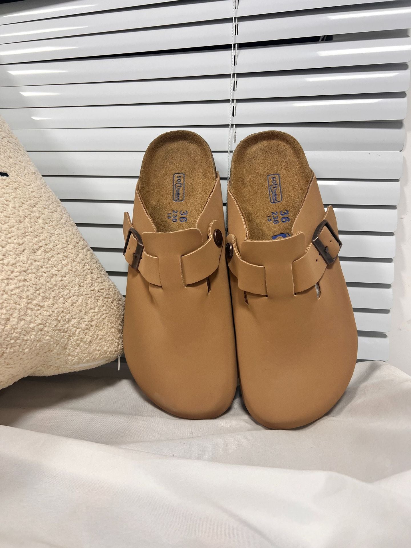 Warm Leather Cork Sandals