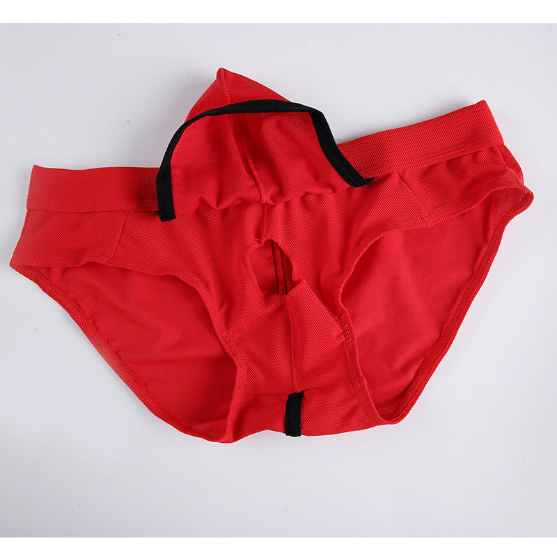 Sexy underwear men's briefs gun egg separation space capsule u convex bag ice silk breathable men's underwear men