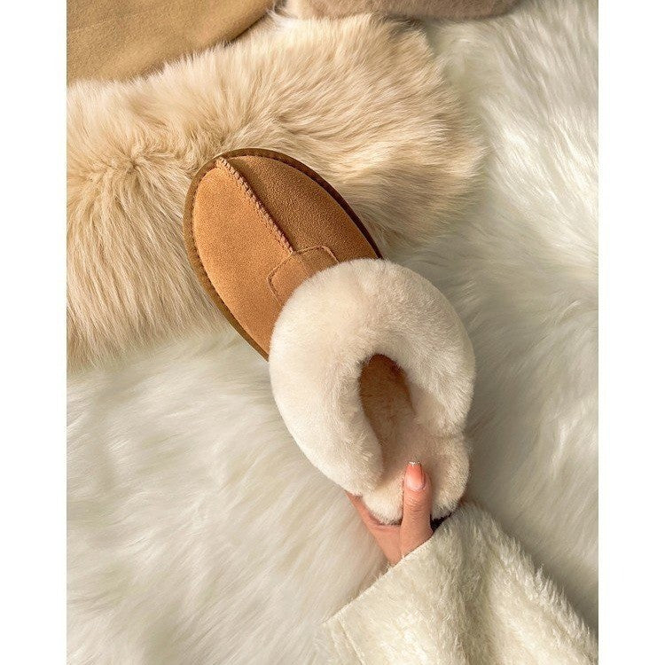 Snow boots for women in winter, plush and thick cotton shoes for students