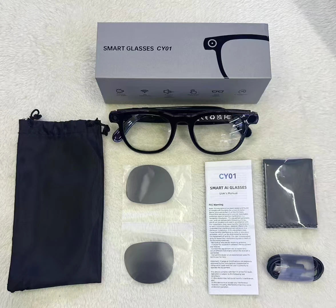 Smart AI Glasses 4K Camera