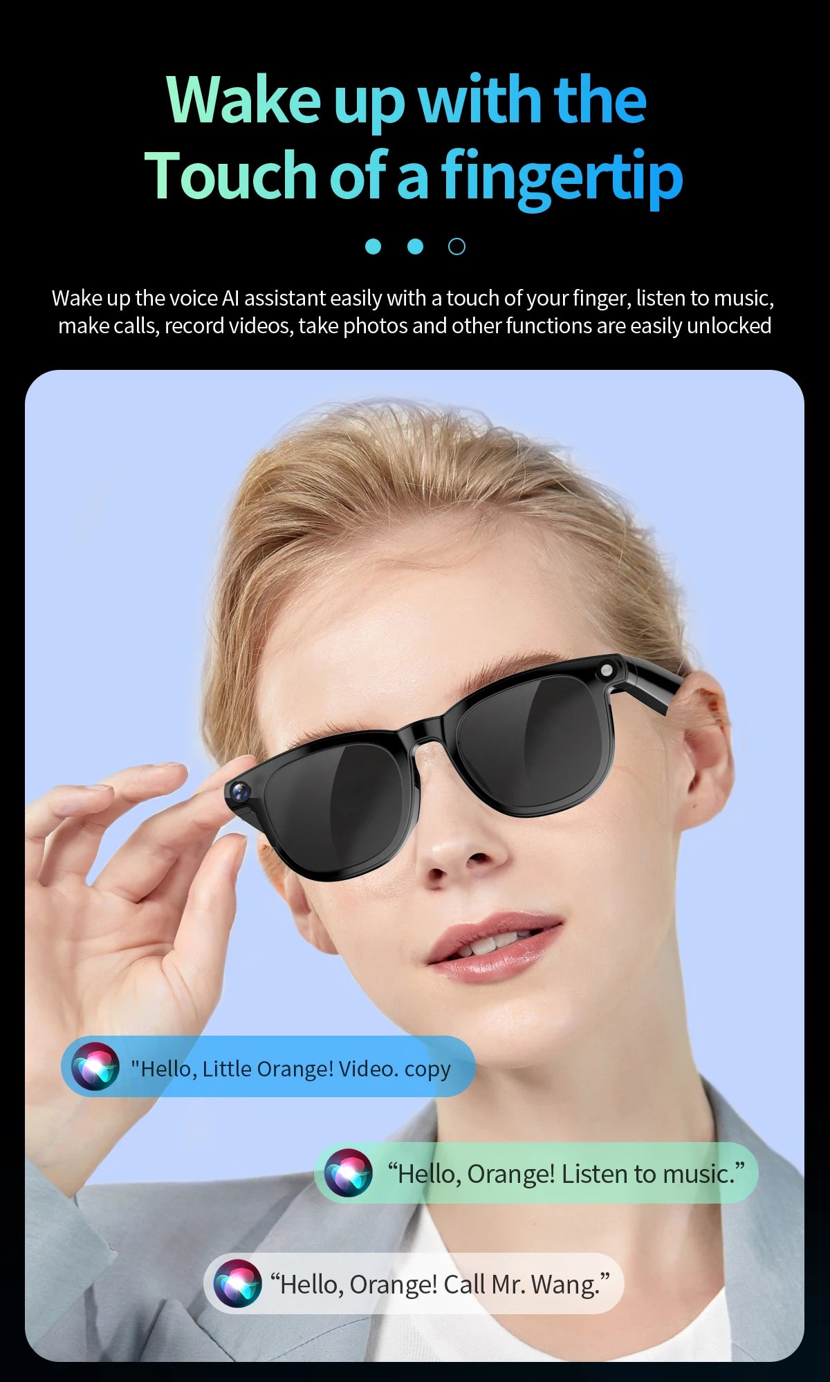 Smart AI Glasses 4K Camera